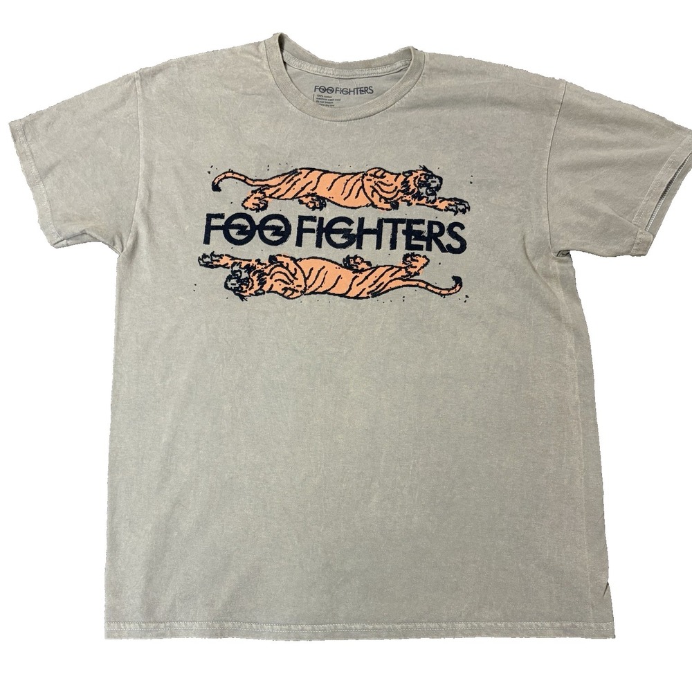 Foo Fighters Tigers Shirt Green Large 2024